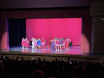 dancers pink background